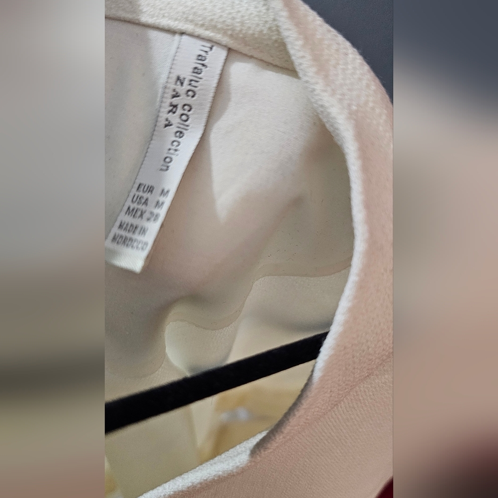 Zara Cream Ruffle Blouse - Picture 3 of 3